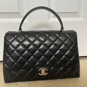 Chanel Lambskin Top handle handbag